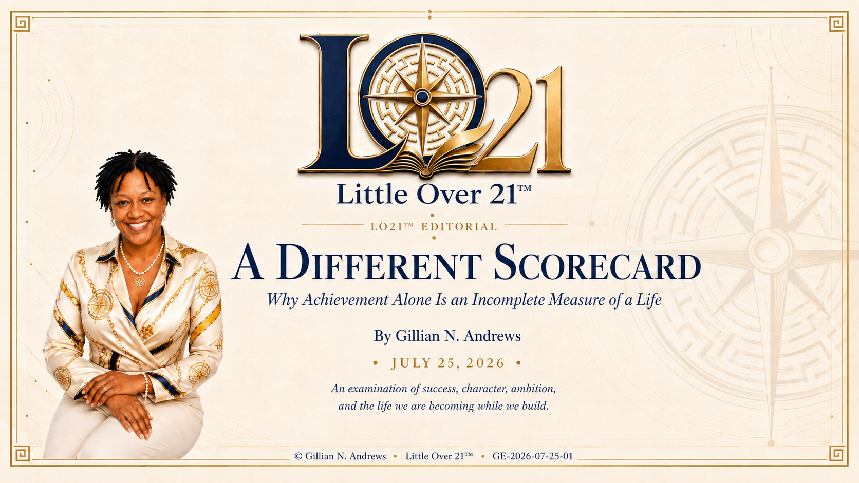 A Different Scorecard: Why Achievement Alone Is an Incomplete Measure of a Life