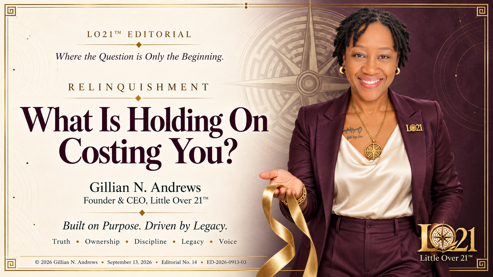 Relinquishment: What Is Holding On Costing You?